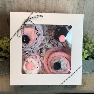 Baby Onesie Cupcake Boxed Gift ~Set of 4